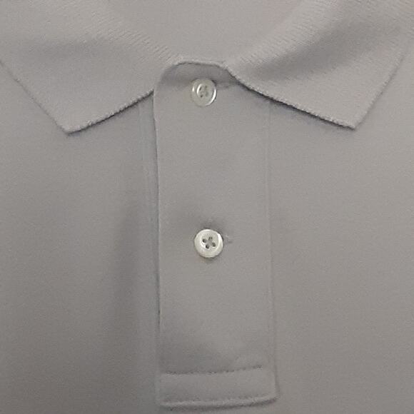 Polo Ralph Lauren Custom Fit Polo Shirt Mens Large L Gray SS Preppy Logo Cotton - Picture 3 of 7